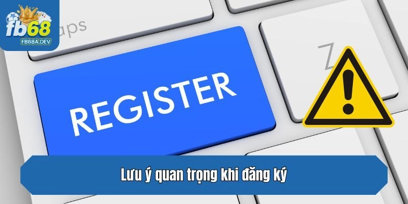 Lưu ý quan trọng