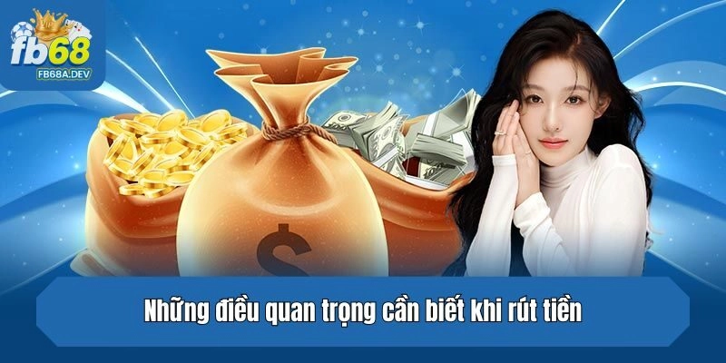 Những điều quan trọng cần biết khi rút tiền