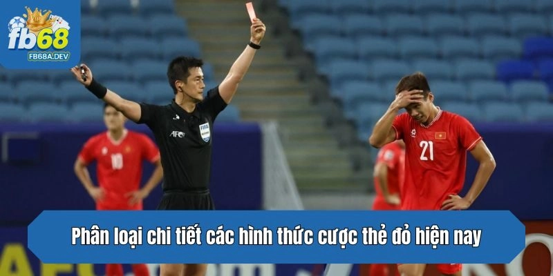 Phân loại chi tiết các hình thức cược thẻ đỏ hiện nay